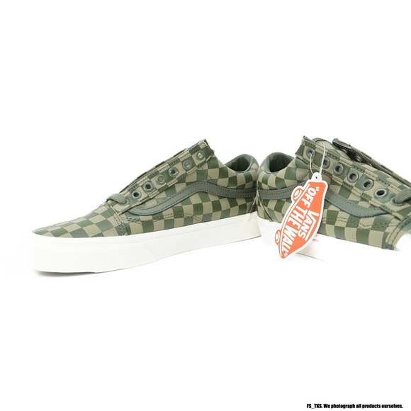 VANS Old Skool High Density Men's Sneakers (Dusty Olive/ White) - Picture 3 of 6